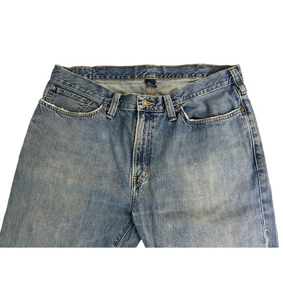 Polo Ralph Lauren Men's Jeans 36x32 Medium Wash Cowboy Bootcut Leg Cotton Denim - Picture 3 of 10